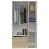 Clóset TuHome Z-90 2 Cajones Duna/Blanco