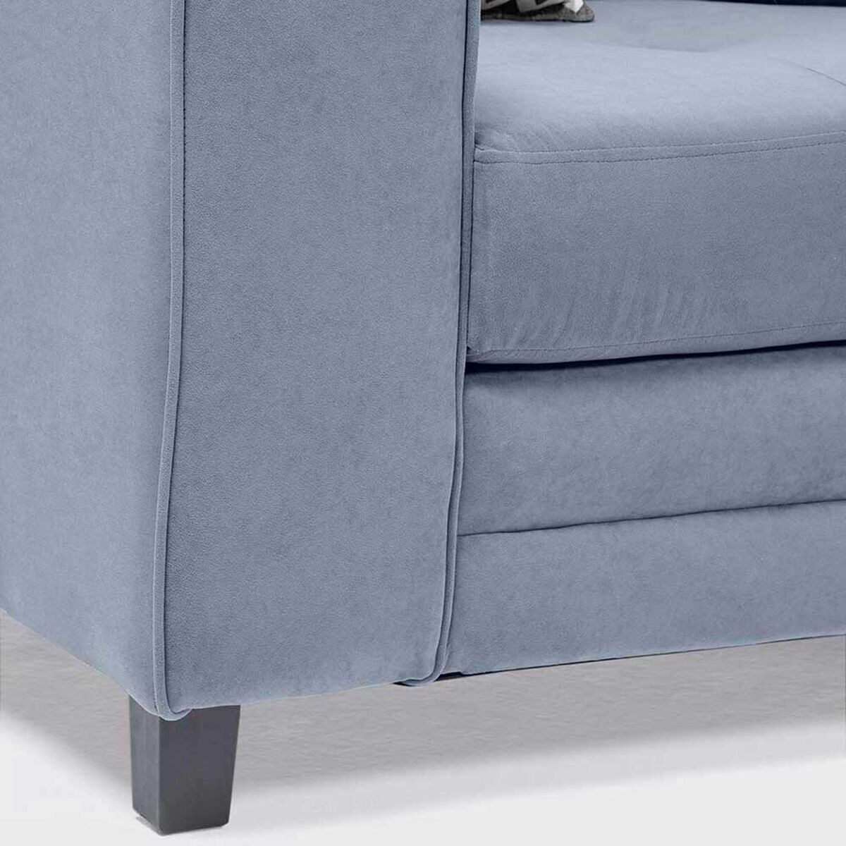 Sof&aacute; Seccional Derecho Living Factory Dubai 5 Cuerpos Gris