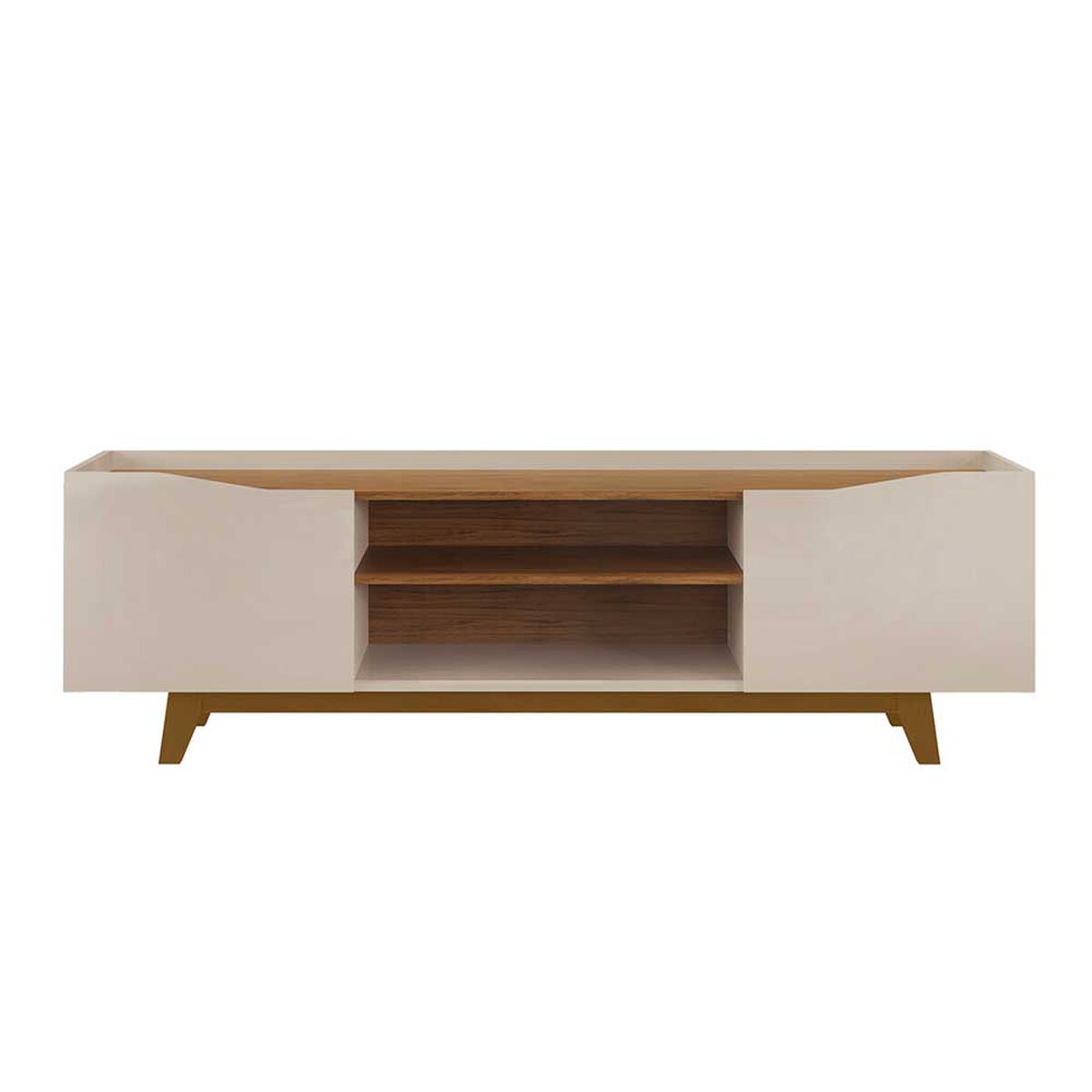 Rack TV Vekkahome Agnes Hasta 70" Beige Caf&eacute;