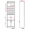 Mueble Bar + Arrimo + Mesa de Centro TuHome Beijing