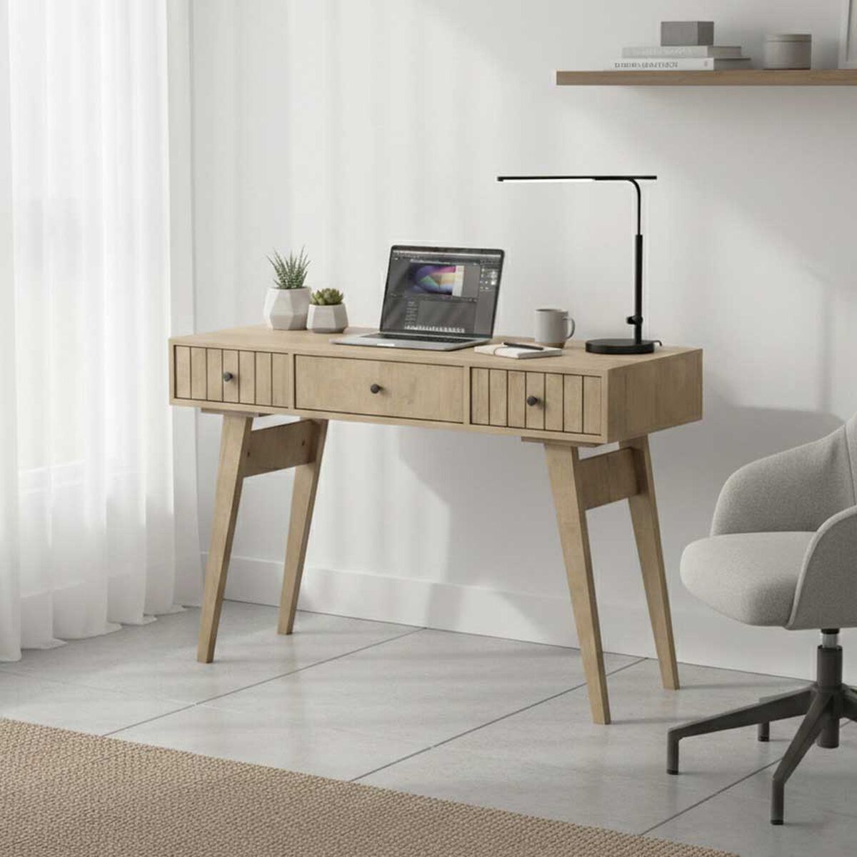 Escritorio Home Mobili Kamakura 2 Cajones