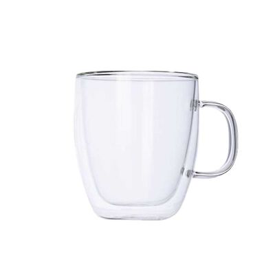 Taza de Vidrio Doble Pared Simplit 350 ml