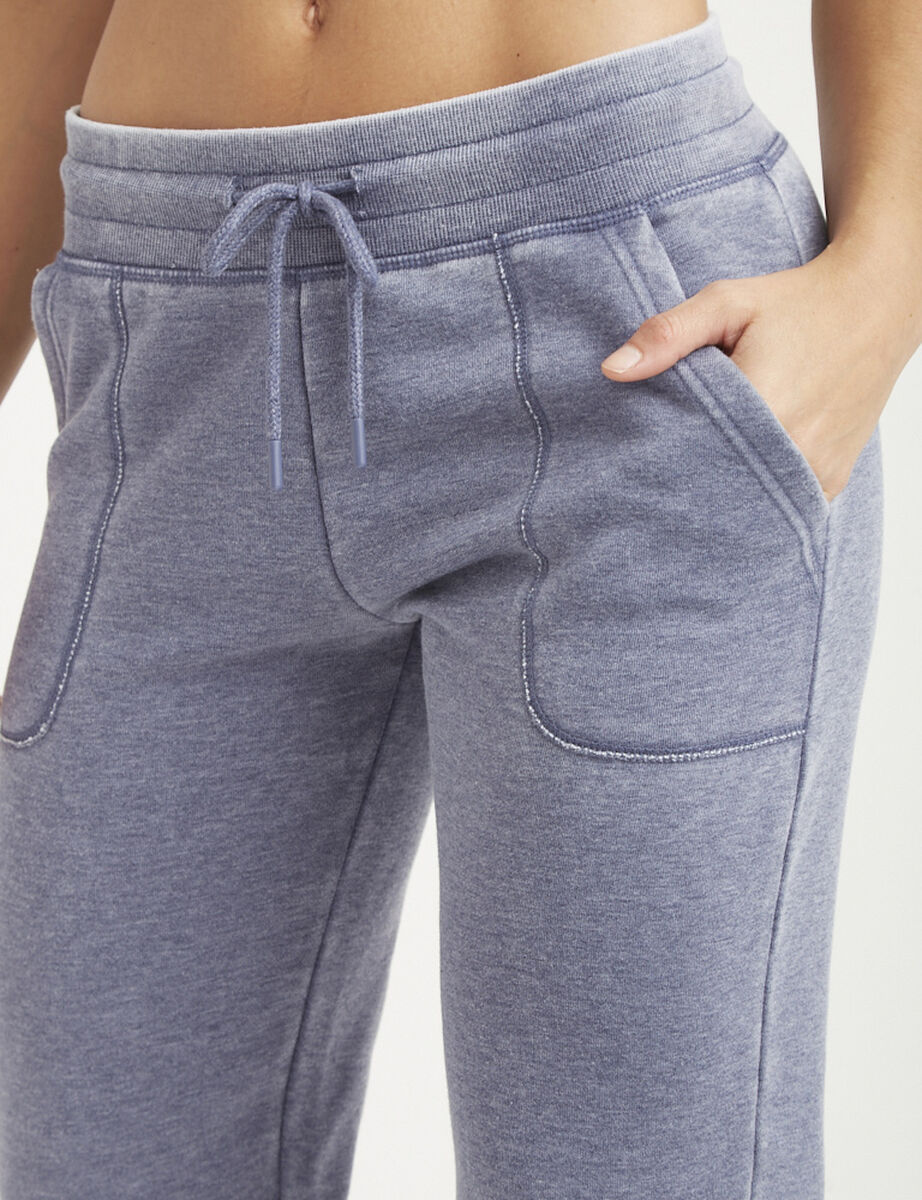 Pantalón De Buzo Algodón Deportivo Mujer Black County