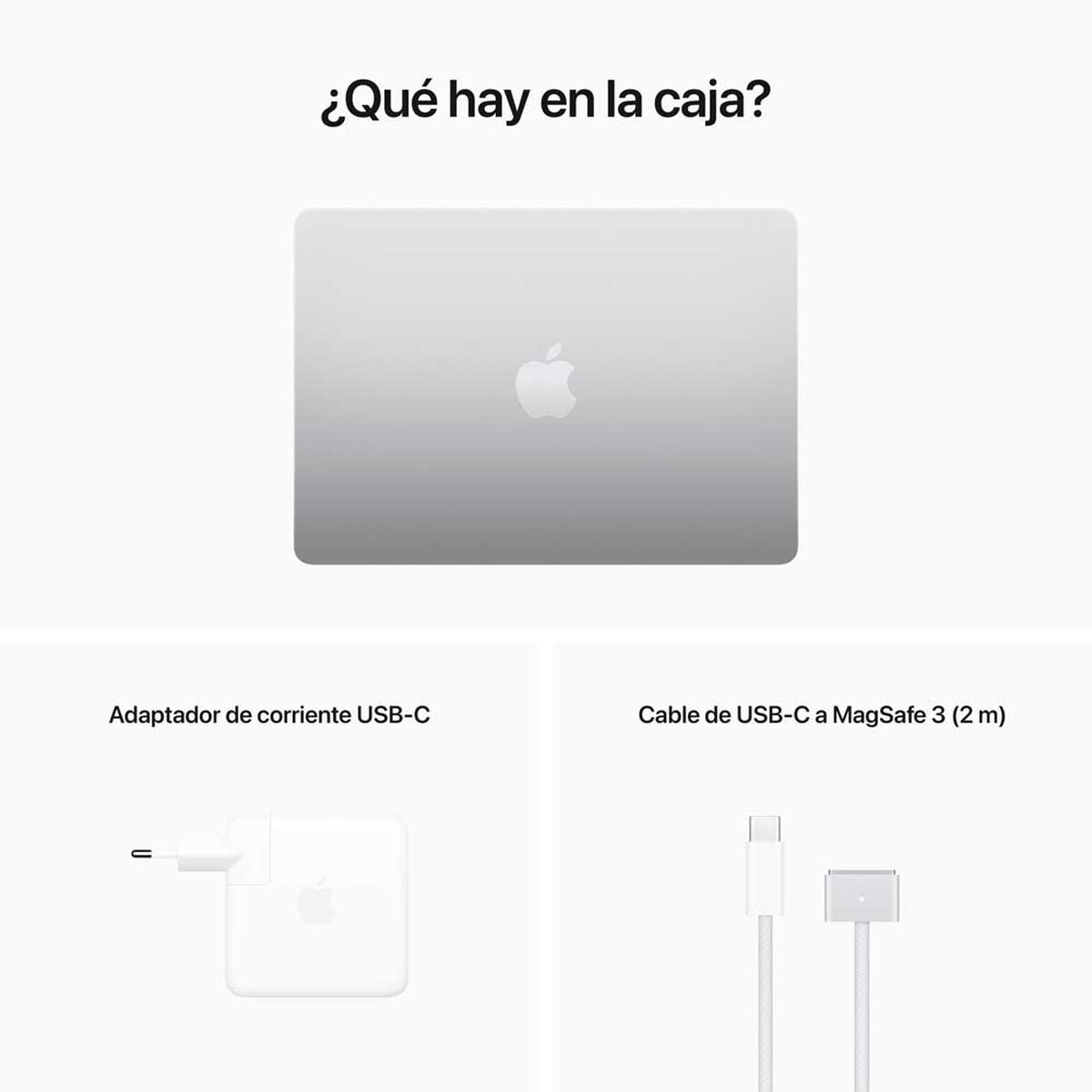 Notebook Apple Macbook Air MC7V4CI/A Chip M2 16GB 256GB SSD 13,6" Plata