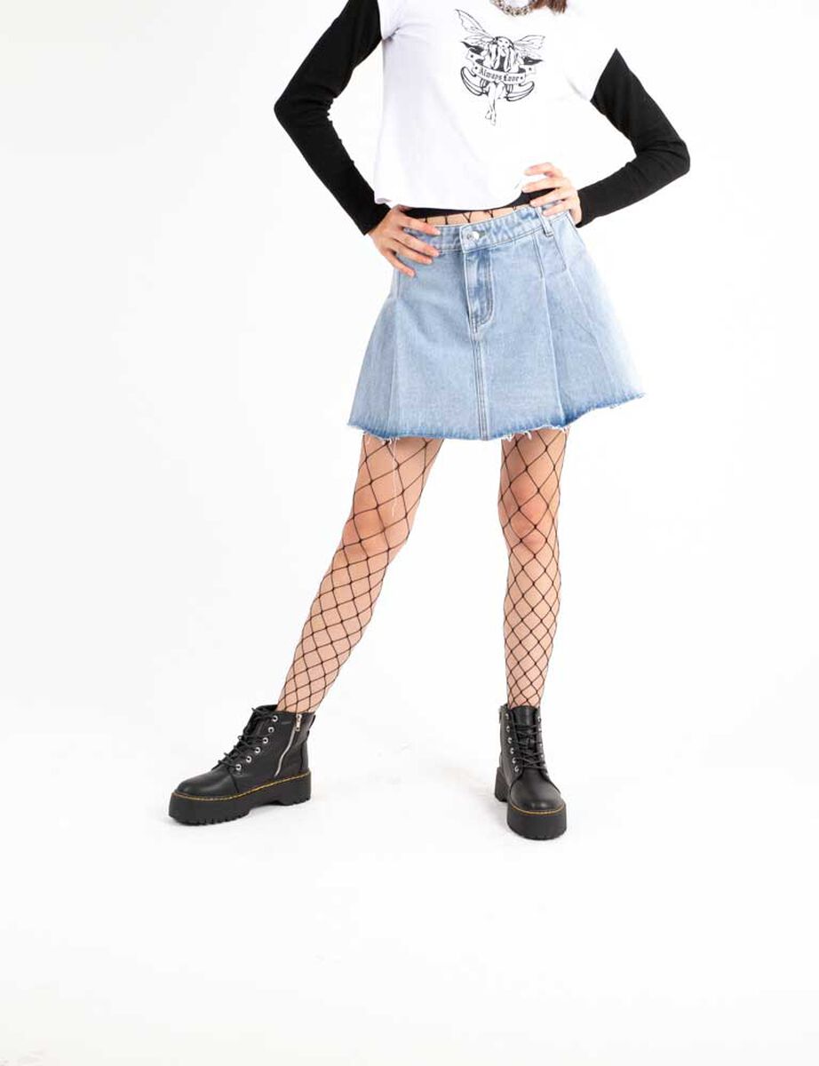 Falda Casual De Mezclilla Mujer Icono