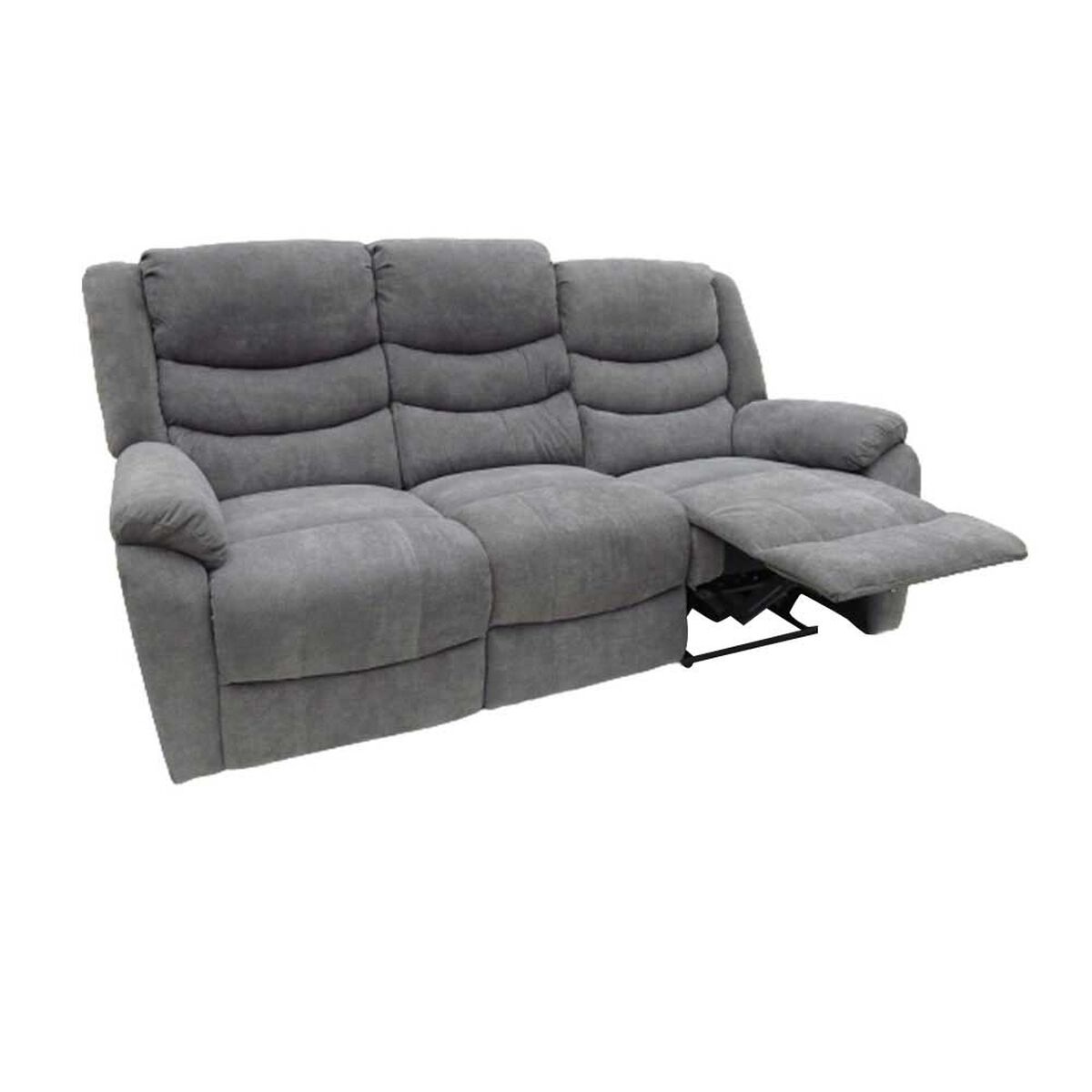 Bergere Reclinable Furnitech Atlanta 3 Cuerpos Gris