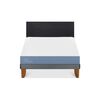 Cama Europea CIC 2 Plazas Excellence + Respaldo Villarrica Negro