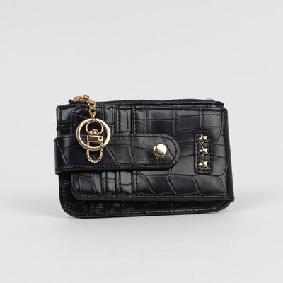 Imagen 1 del producto Billetera Negro Croc Icono