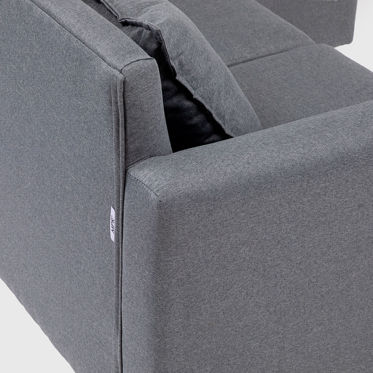 Seccional Muebles MPR Charlotte 4 Cuerpos Gris