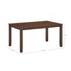 Juego de Comedor Vekkahome Munich 6 Sillas Café