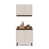 Kit Cocina Modular Premier Vekkahome 4 Puertas Beige