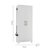 Clóset Di Poretti Jade 2 Puertas Blanco