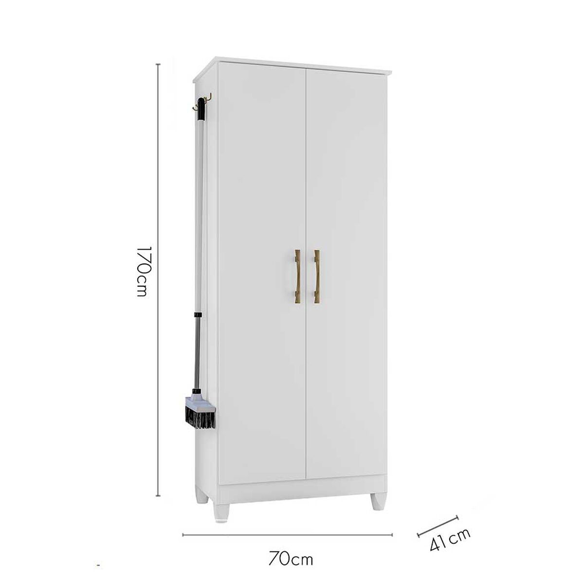 Clóset Di Poretti Jade 2 Puertas Blanco