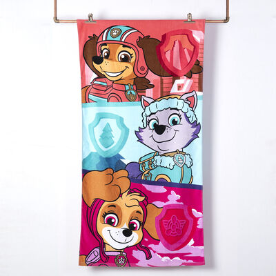 Toalla de Playa Paw Patrol Estampada Amigas 140 x 70 cm