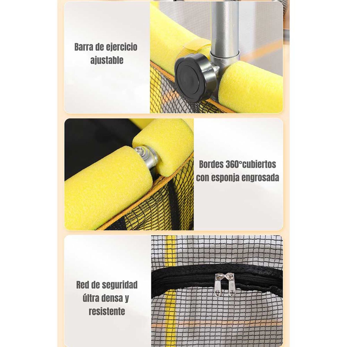 Cama Elástica Lubabycas Air 150 cm más Juegos