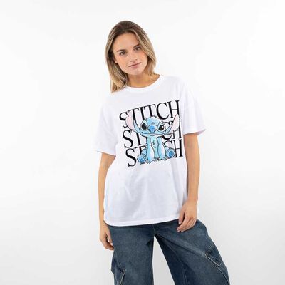 Polera Dibujos Animados Manga Corta Mujer Icono