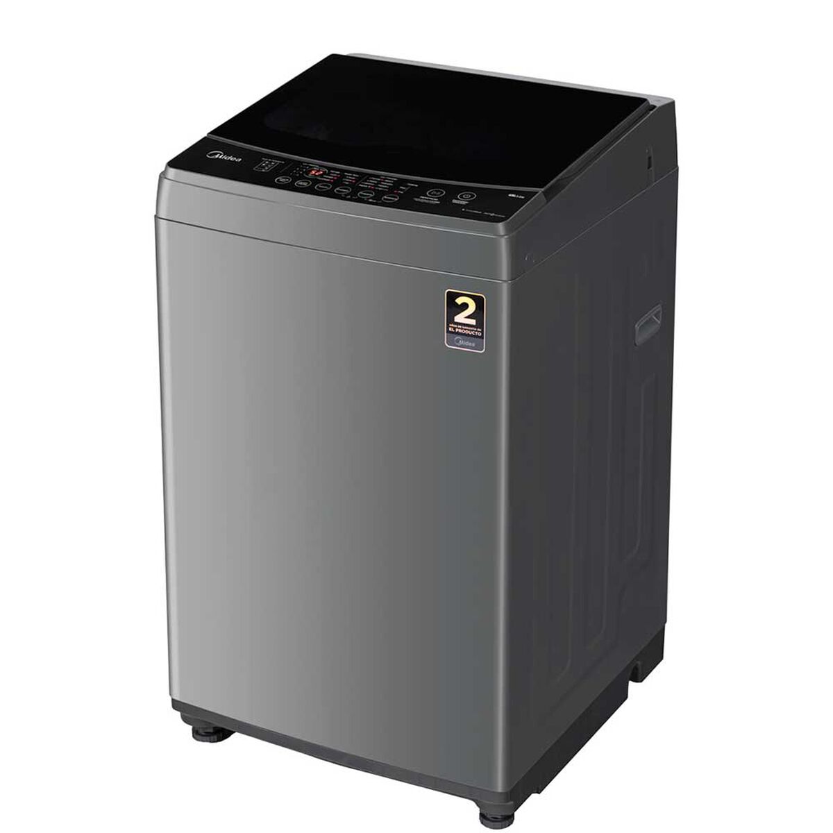 Midea Lavadora Automática MLS-095GE04N 9,5 kg Gris Superior Acero Inoxidable