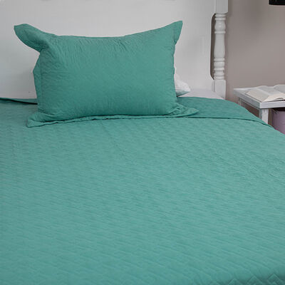 Imagen 2 del producto Quilt Doral 1,5 Plazas Menta Velvety