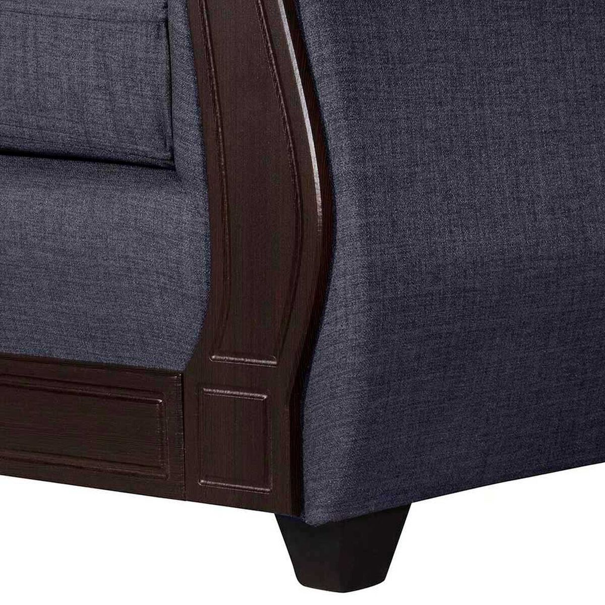 Juego de Living Black Factory Sofia 5 Cuerpos Marengo