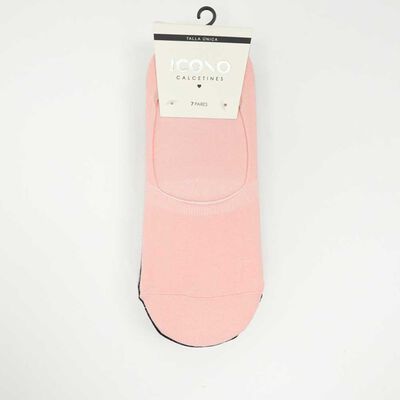 Pack 7 Calcetines Invisible Mujer Icono