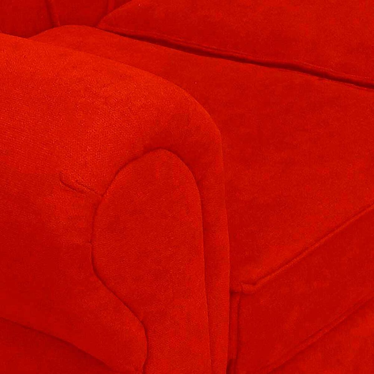 Juego de Living Elegant Detail Marsella Sof&aacute; 3 Cuerpos + Sof&aacute; 2 cuerpos + Sill&oacute;n 1 Cuerpo Rojo