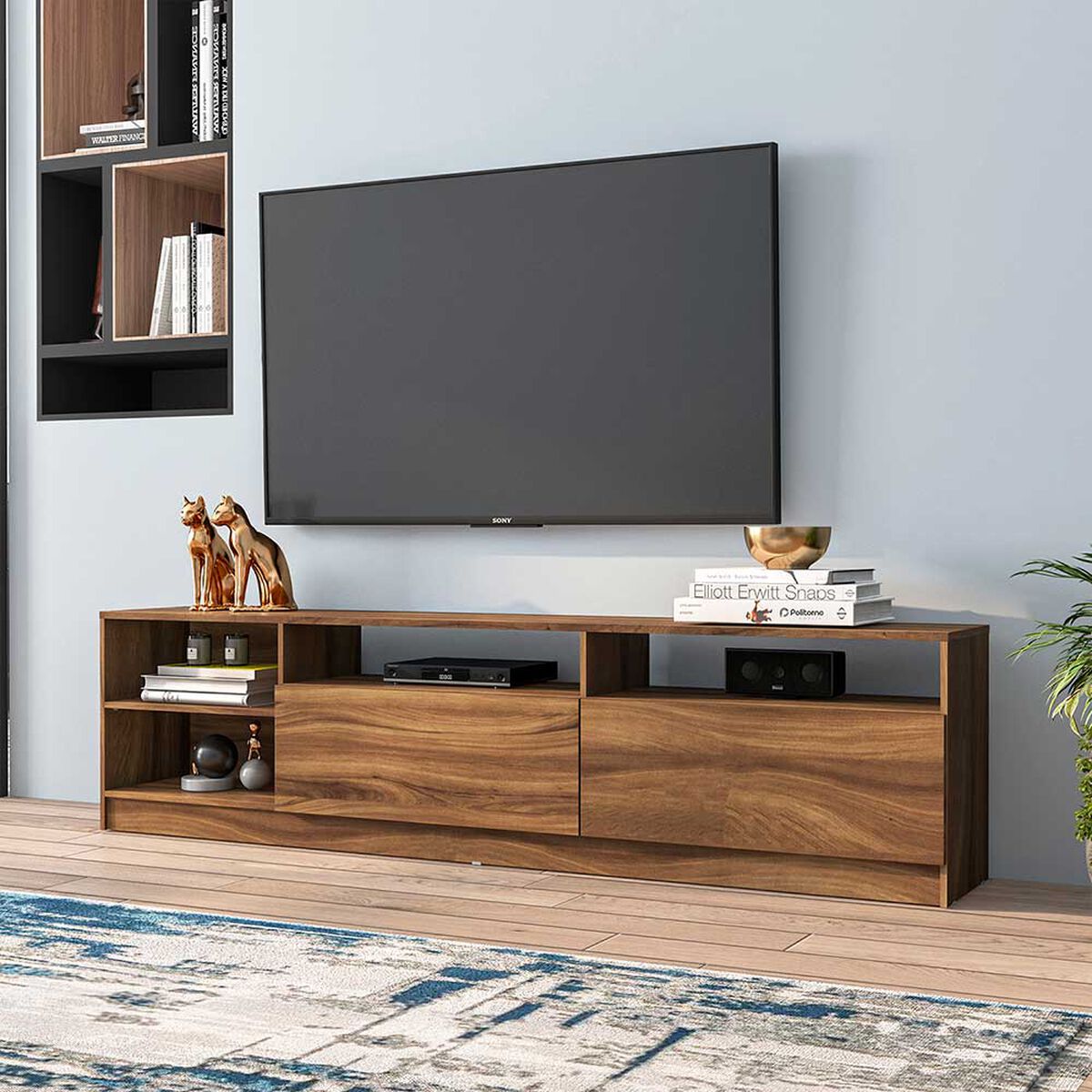 Rack TV Vekkahome Moyan Hasta 75'' Café