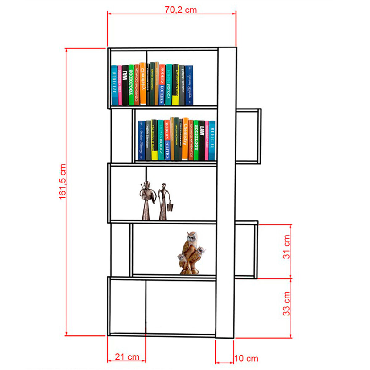 Mesa de Centro + Biblioteca TuHome Beijing
