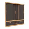 Closet Yardas Alexa 4 Puertas 4 Cajones Freij&oacute; Negro