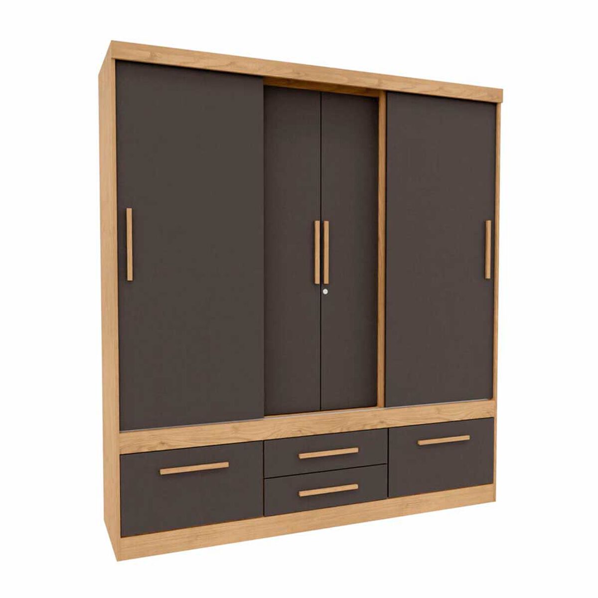Closet Yardas Alexa 4 Puertas 4 Cajones Freij&oacute; Negro