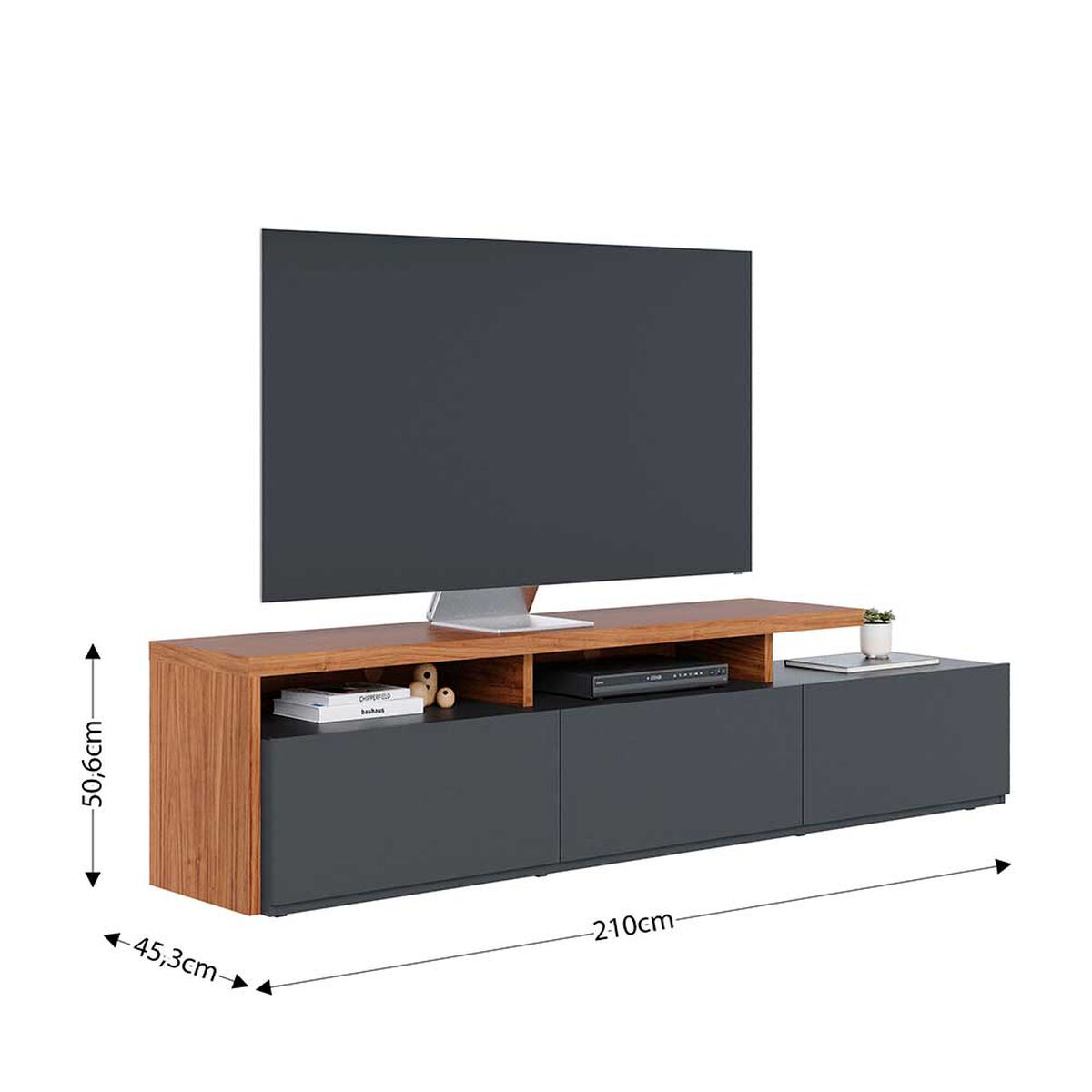 Rack Di Poretti Logan 70" Negro