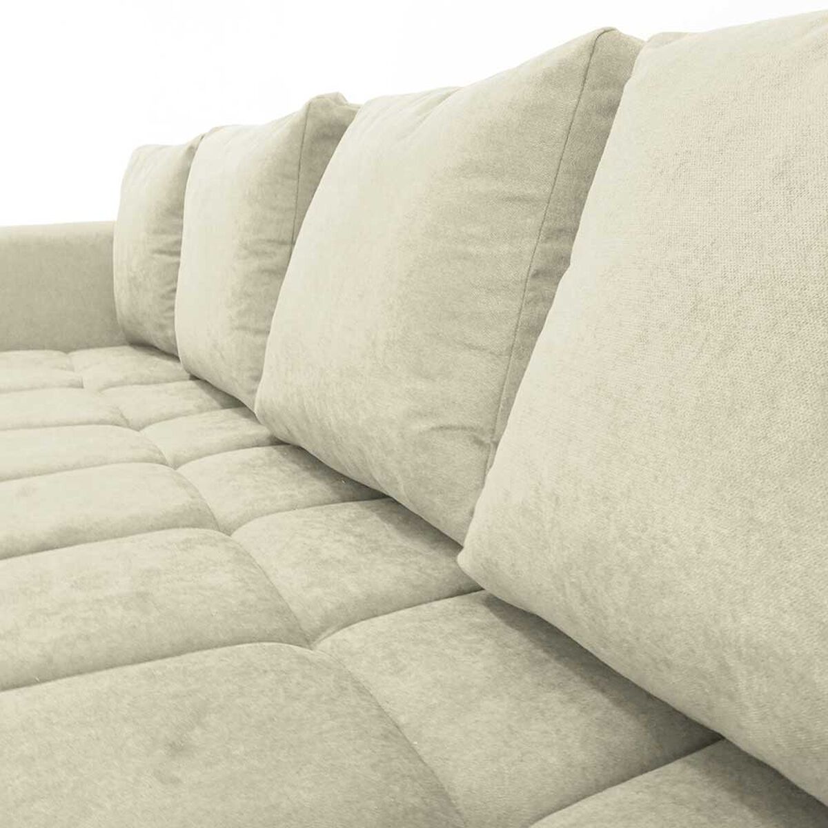 Sofá Seccional Derecho Deco Class Imperio 3 Cuerpos Beige