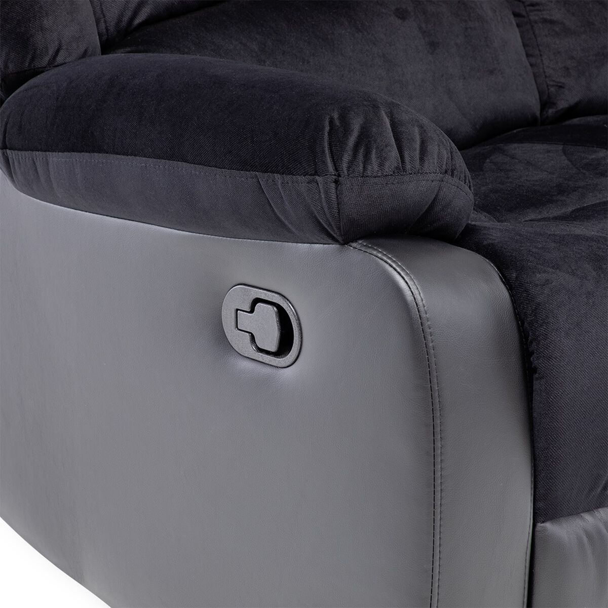 Sofa Reclinable VYS SPA Venom 3 Cuerpos Negro