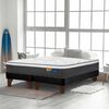 Cama Europea Flex Base Dividida 2 Plazas Mallorca + Respaldo Design Grafito