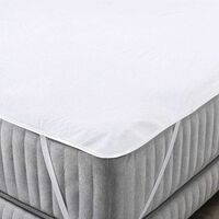 Cubrecolchón American Family 2 Plazas Terry Waterproof Blanco