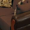 Juego de Living Elegant Detail Girona Sofá 3 Cuerpos + Dos Sillones 1 Cuerpo Café