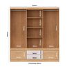Closet Yardas Alexa 4 Puertas 4 Cajones Bicolor