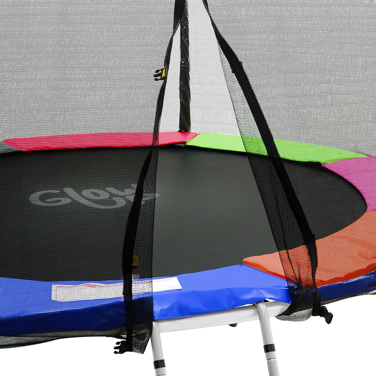 Cama Elástica Glow Up de 10ft 3.05 mts con Malla de Seguridad y Escalera