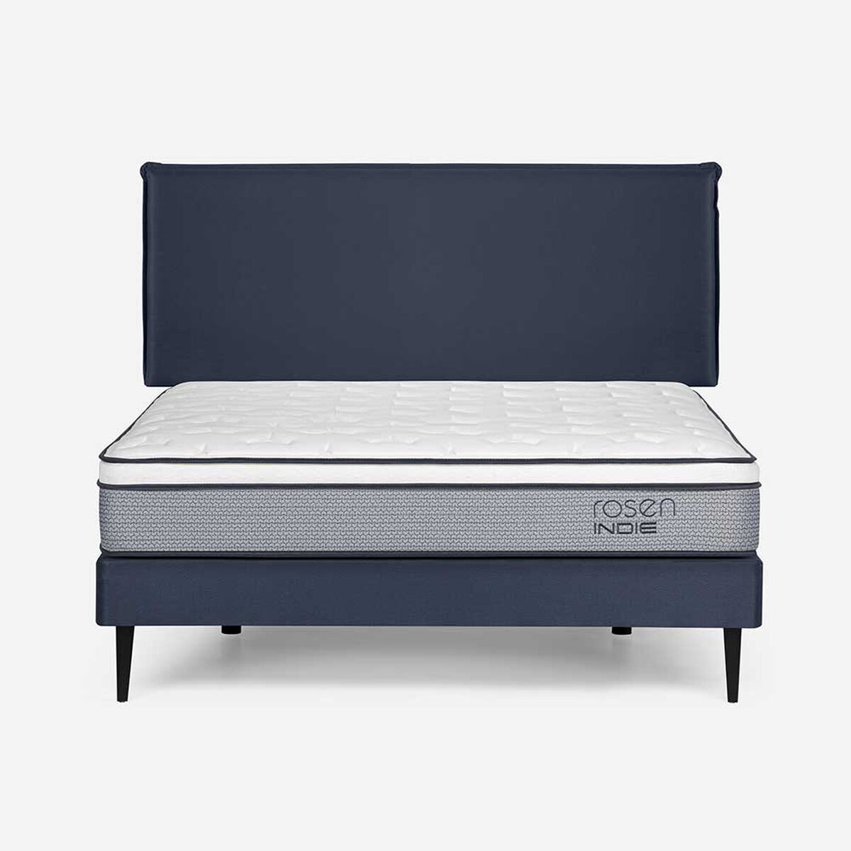 Cama Europea Rosen 2 Plazas Indie + Respaldo Maurice