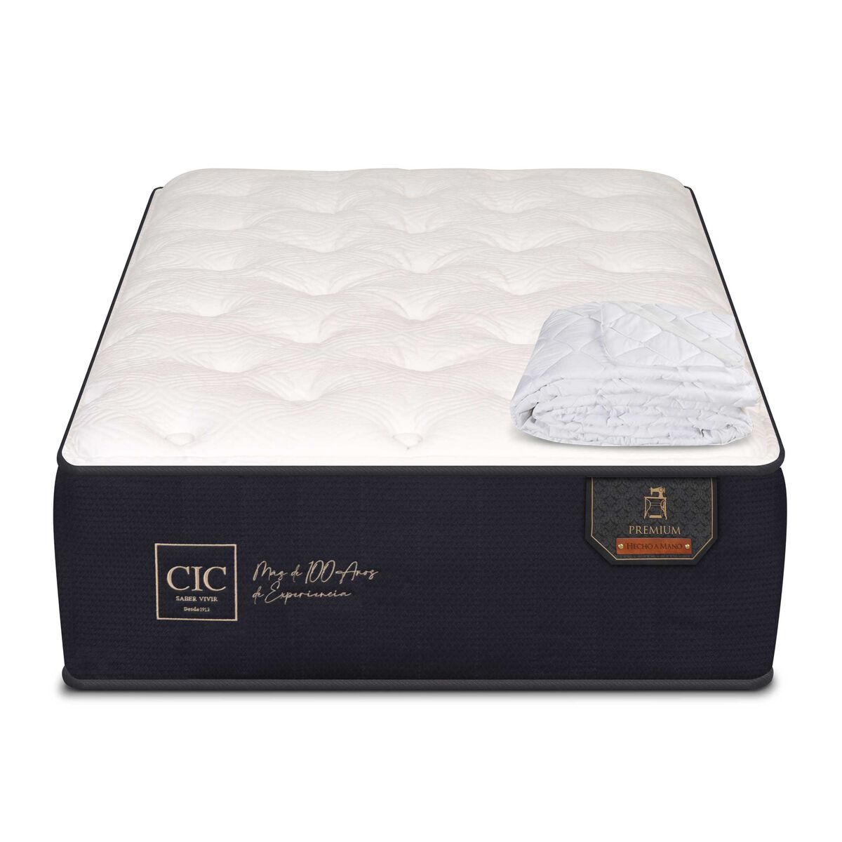 Colch&oacute;n CIC 1 Plaza Premium + Cubrecolch&oacute;n