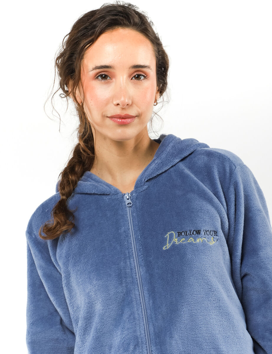 Pijama de Polar Mujer Portman Club