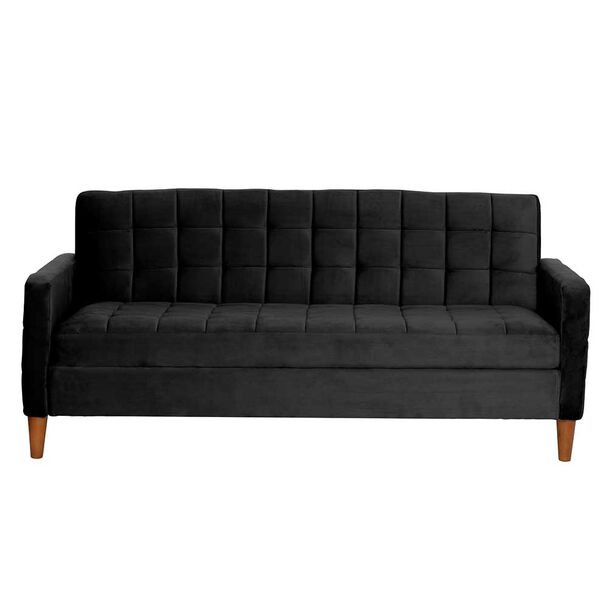 Futón Latam Home Genova Velvet 3 Cuerpos Negro