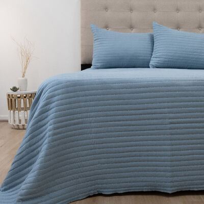 Quilt Doral 2 Plazas Lumi Marne Azul
