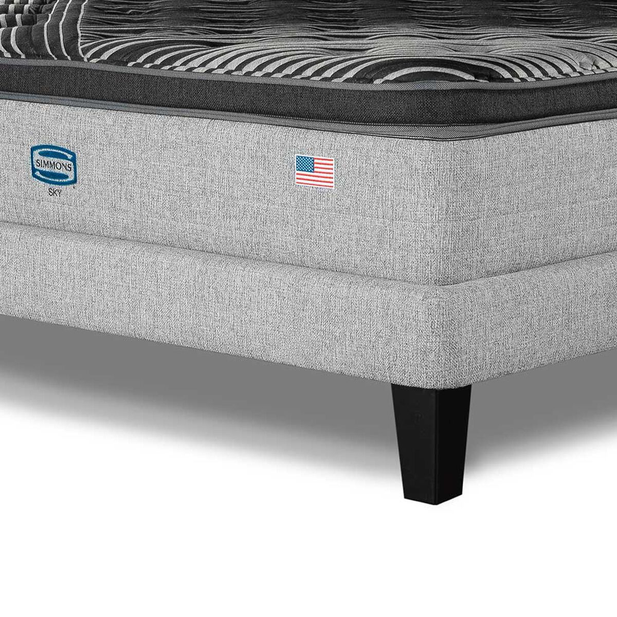 Cama Europea Simmons 2 Plazas Sky 210 cm