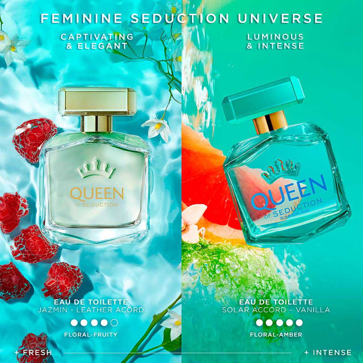 Perfume Antonio Banderas Mujer Queen of Seduction Summerland EDT 80ML