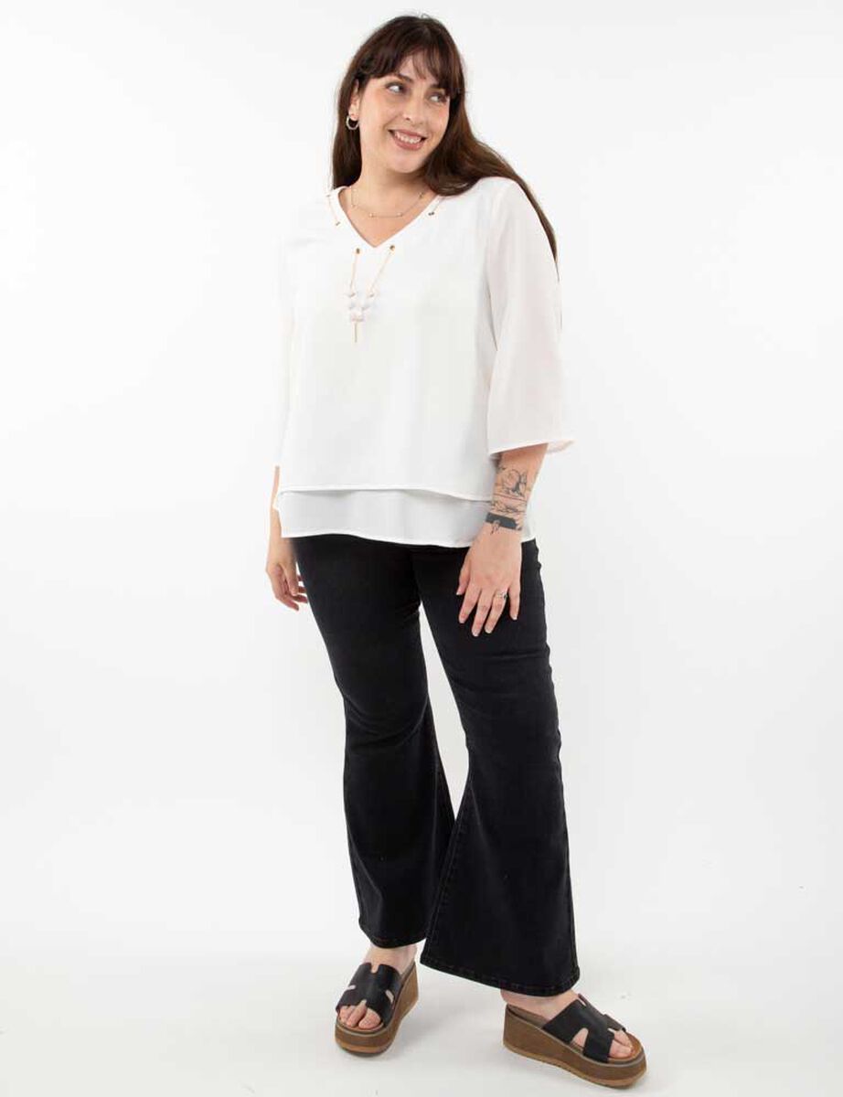 Blusa Manga 3/4 Mujer Extralindas