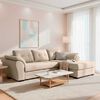 Sof&aacute; Seccional Living Factory Samy 4 Cuerpos Beige