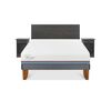 Cama Europea CIC Base Normal 2 Plazas Excellence Plus + Respaldo + 2 Veladores Villarrica