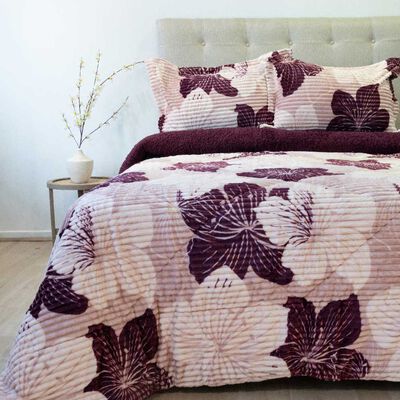 DORAL Cubrecama Doral Super King Cotelon Estampado Diseño 6