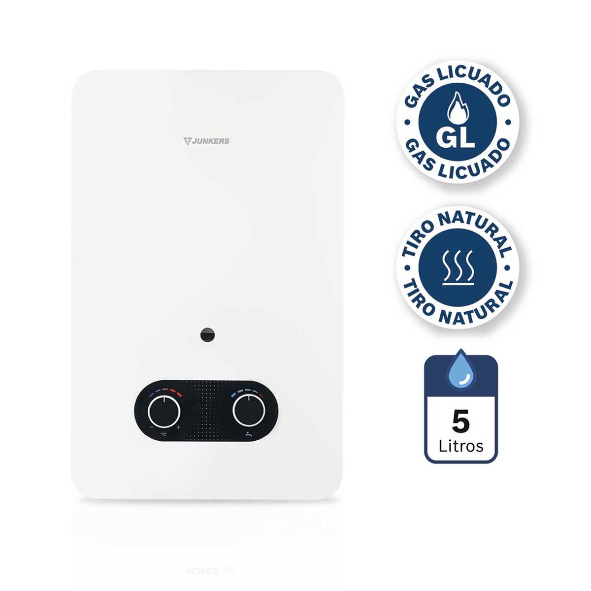 Calefont Gas Licuado Junkers Hydrobase 1500 Tiro Natural 5 lts.