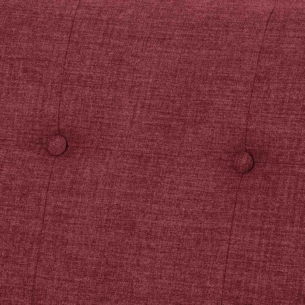 Sof&aacute; Black Factory Huevito 3 Cuerpos Burdeo